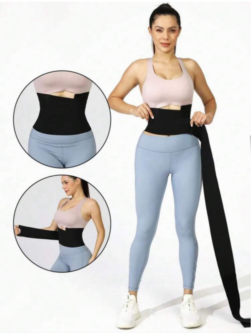 NWOT Women's Waist Trainer Shapewear Belt Black Size L